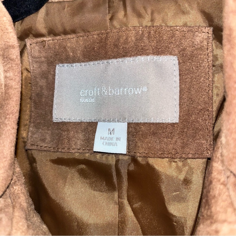 Brown Suede Women's Structured Jacket - image 6